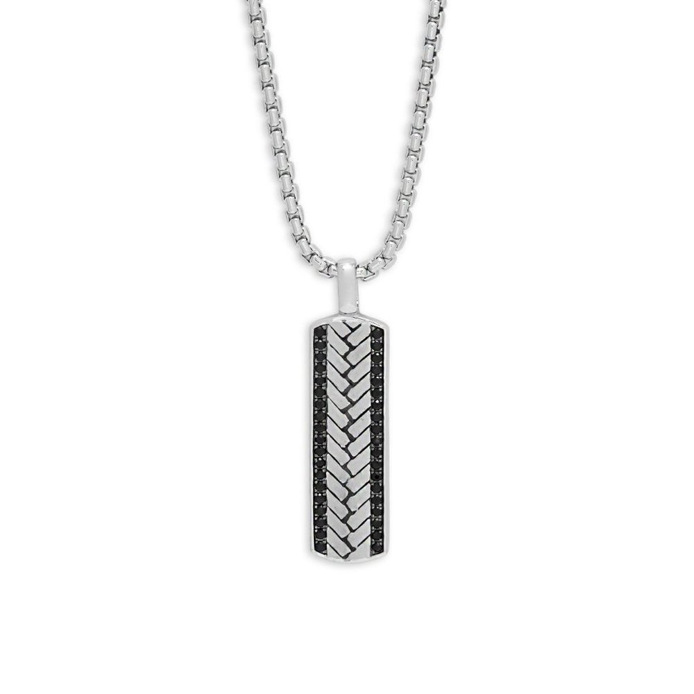 Effy Black Sapphire Sterling Silver Pendant